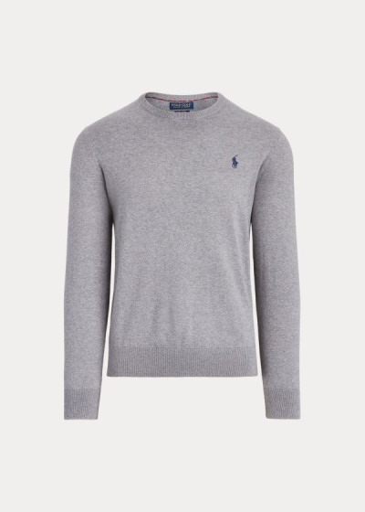 Ralph Lauren Cotton Crewneck Striktrøje Herre Danmark (GCIWN2037)